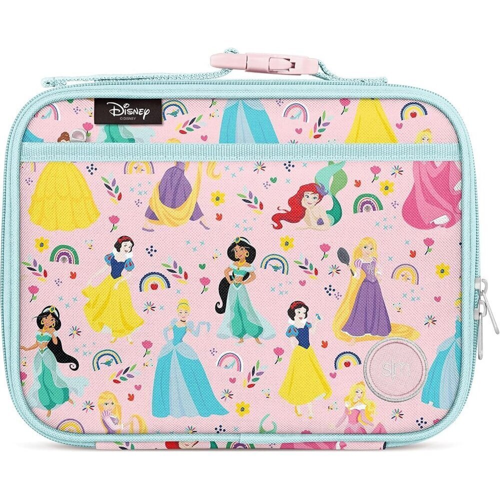 🆕 Girls Pink Reusable Insulated Bag Toddler Meal Containers Interior Pockets